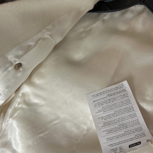 Rick Owens 100% cashmere women luxury jacket coat sz 40 eur 4US ivory new - Picture 12 of 15